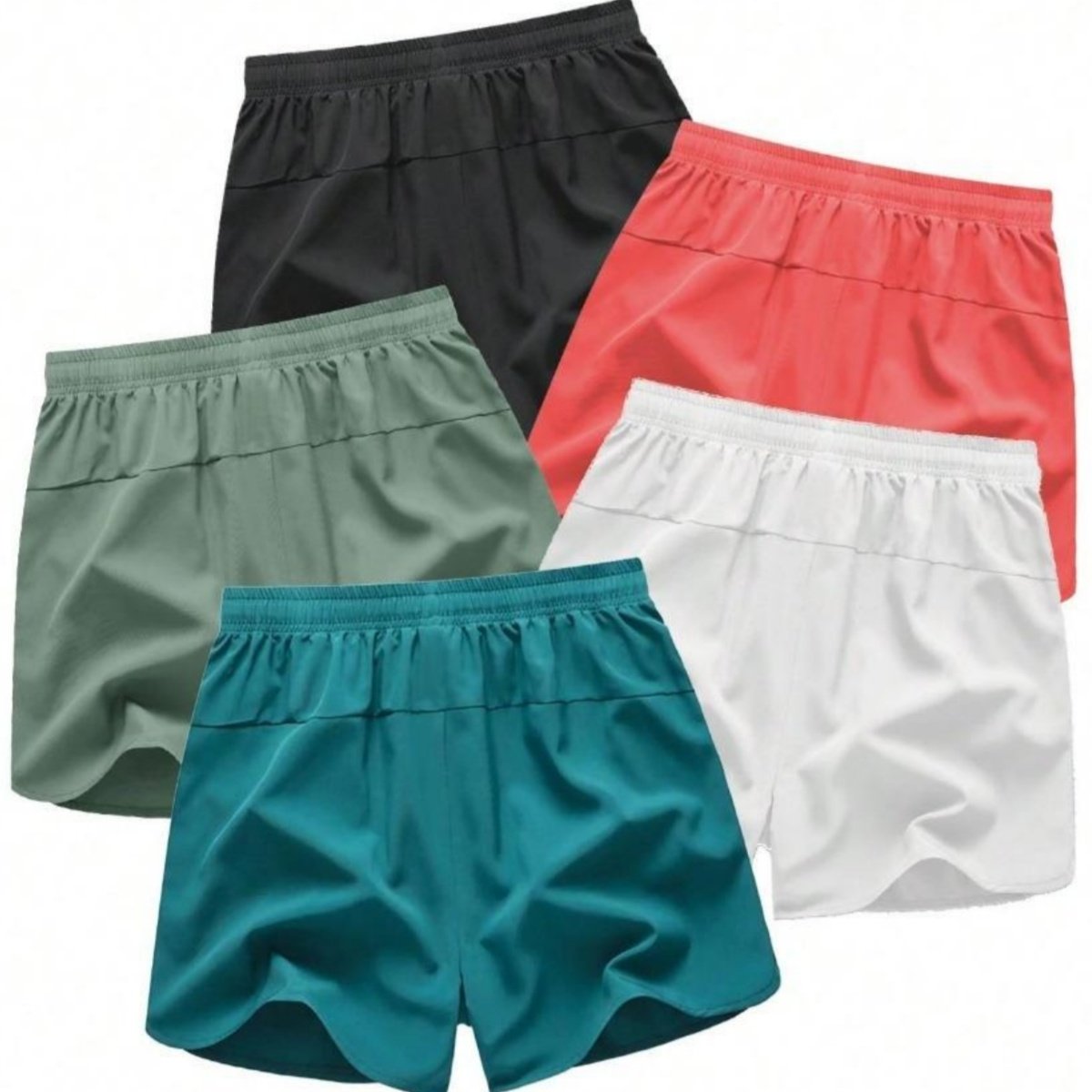 Men's Running Shorts – Quick-Dry Athletic Gym Shorts (1/5 Pack)