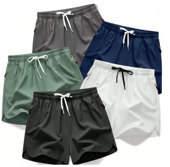 Men's Running Shorts – Quick-Dry Athletic Gym Shorts (1/5 Pack)
